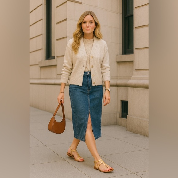 ZARA Gold Leather Thong Flat Sandals | Size 7.5 | Made in India NWT - Picture 1 of 11